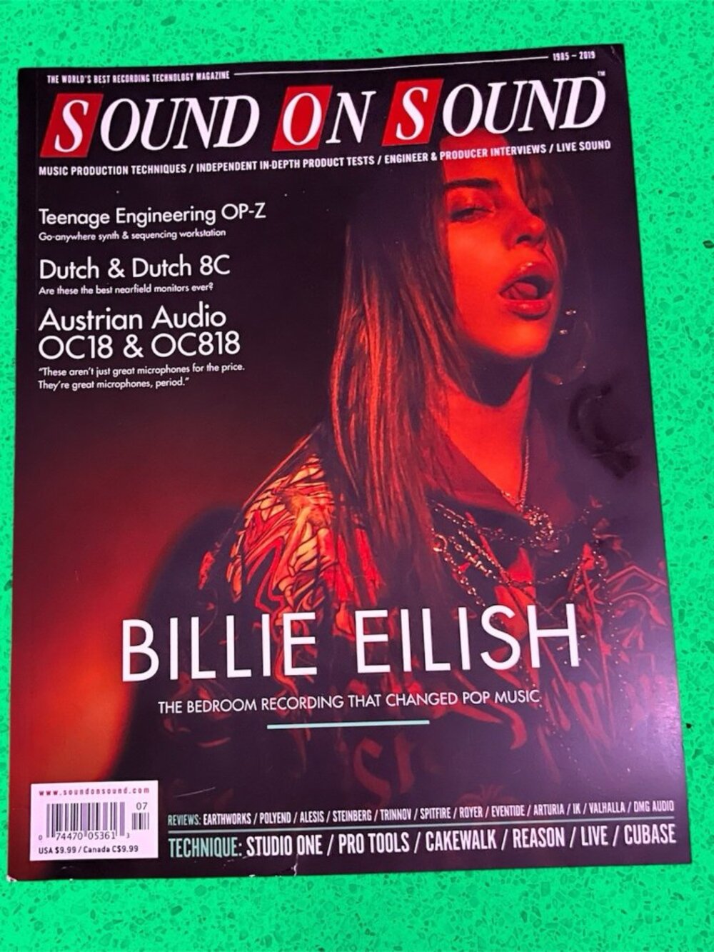 Billie Eilish Recording Magazine Sound On Sound July 2019